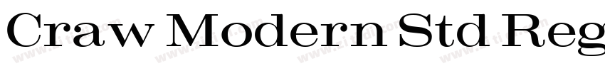 Craw Modern Std Reg字体转换
